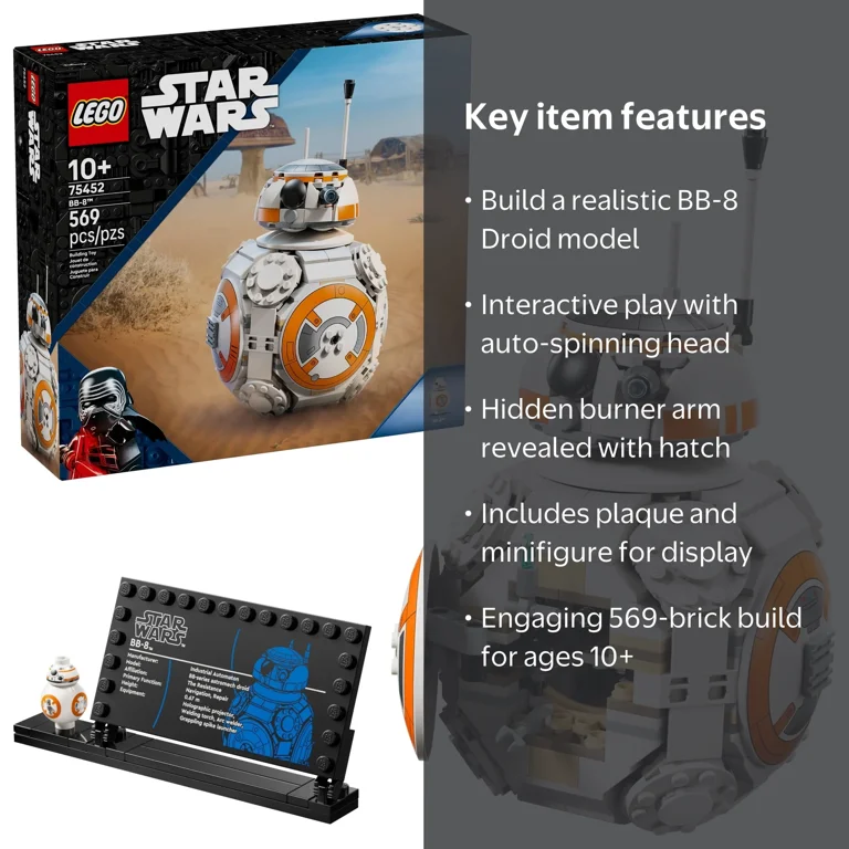 LEGO, Building Toy, 75452, Star Wars BB-8 Astromech Droid