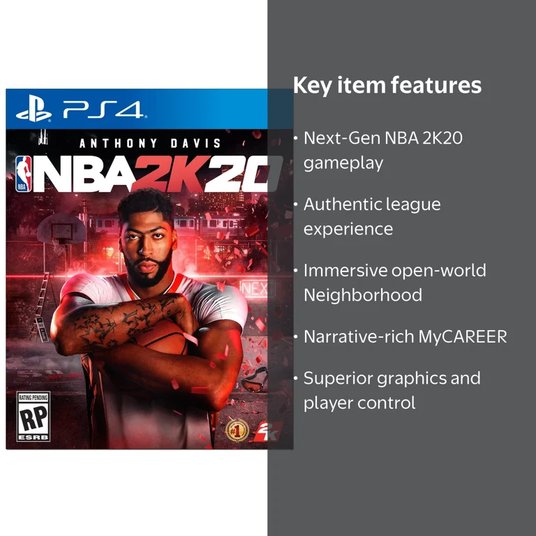 2K, NBA 2K20, 710425575259, PlayStation 4, Basketball Sports Game