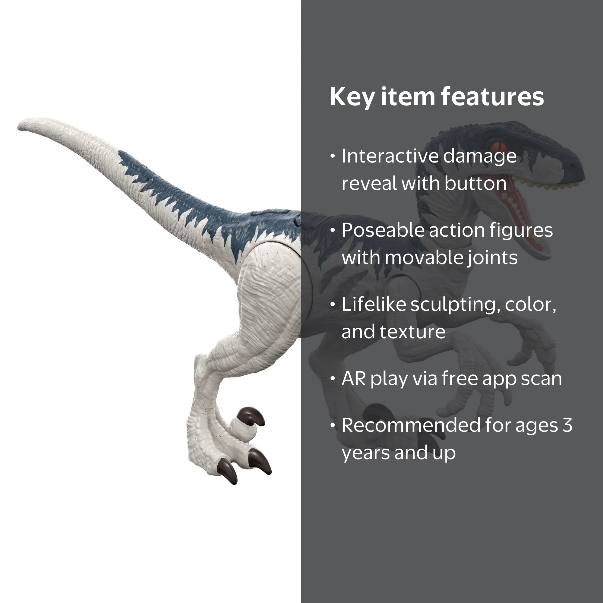 Jurassic World: Dominion Extreme Damage Dinosaurs for Kids Ages 3