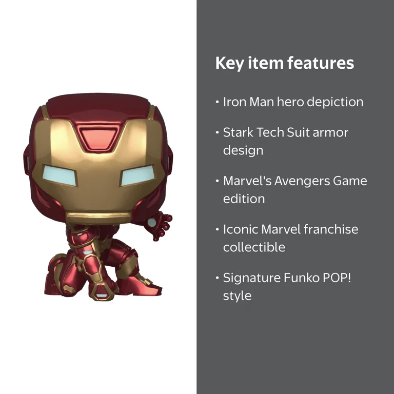 Funko, POP! Marvel: Avengers Game Iron Man, Stark Tech Suit