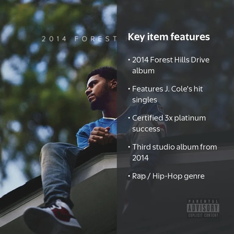 J. Cole Dreamville, 2014 Forest Hills Drive, CD, Music and