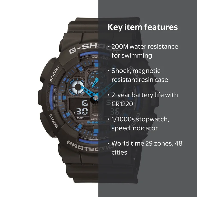 Casio Men's XL Series G-Shock Wristwatch Quartz 200M WR Shock