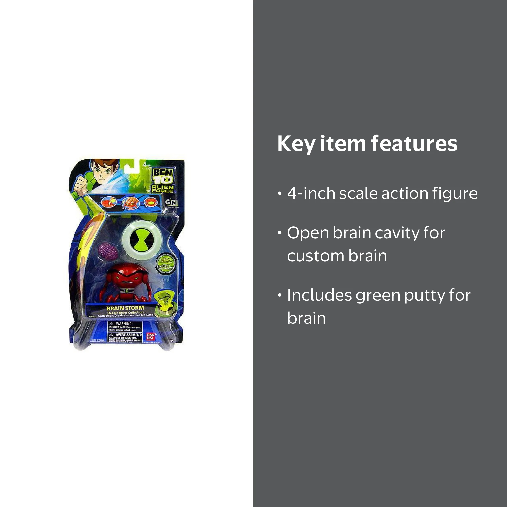 Ben 10 Deluxe Alien Collection Brainstorm Action Figure - Walmart.com