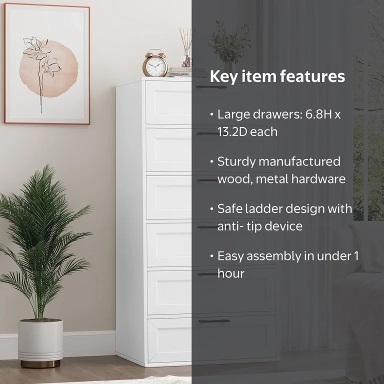 tall thin white dresser Chelsea 5-Drawer Tower Dresser, Simply To prevent injuries from furniture tip Ikea Hemnes Tall Narrow White