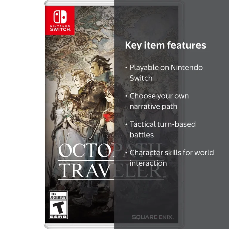 Octopath Traveler Game, Square Enix, For Nintendo Switch, Physical