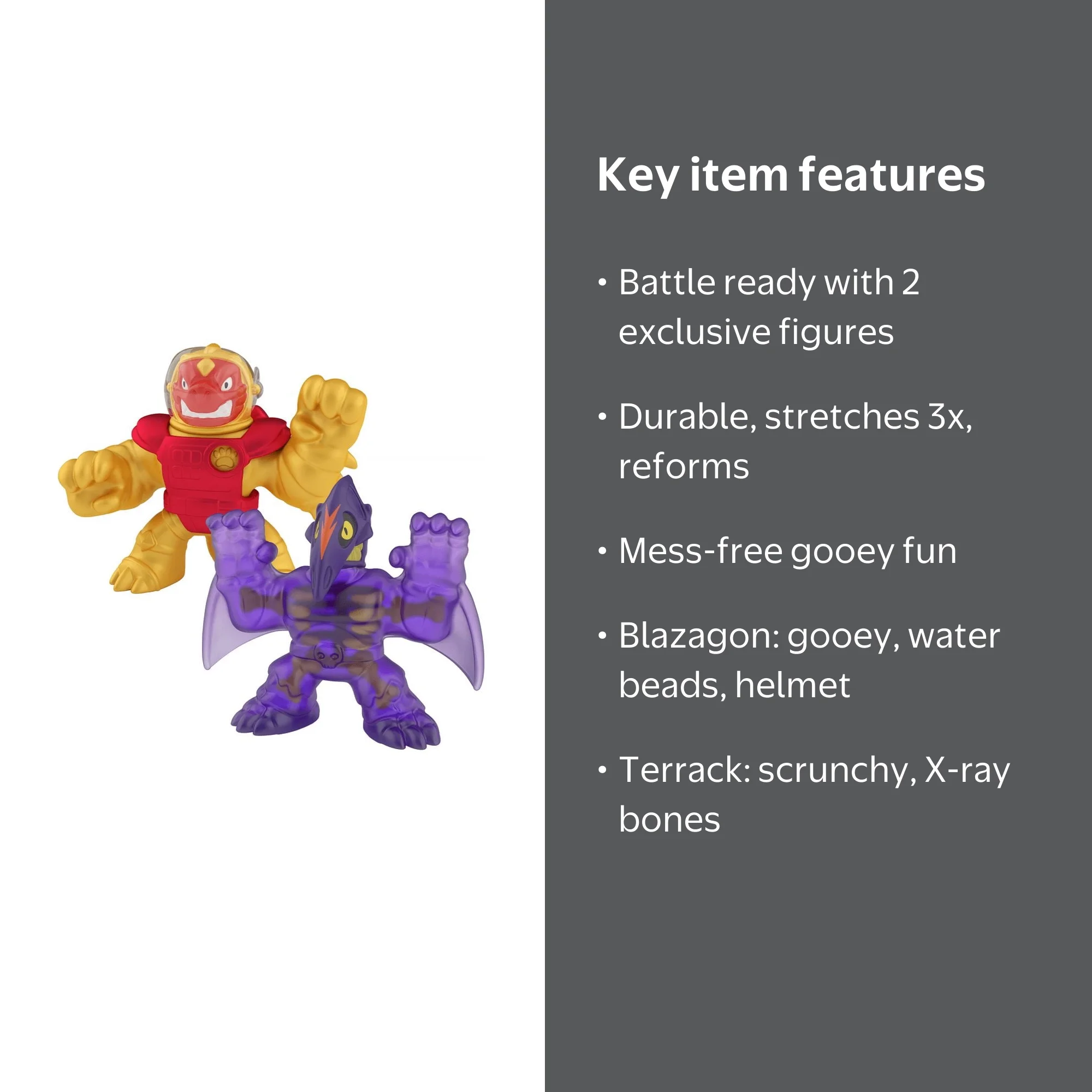 Heroes of Goo Jit Zu Galaxy Attack Toys - Sun Fire Blazagon vs