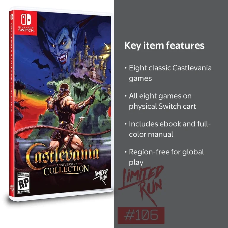 Castlevania Anniversary Collection, Nintendo Switch Classics