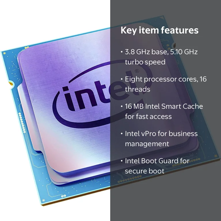 Intel Core i7-10700K 10th Gen CPU, 8-Core 3.8 GHz, LGA 1200, UHD