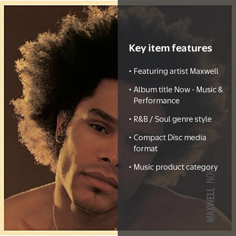 Maxwell - Now - Music & Performance - CD R&B / Soul - Walmart.com