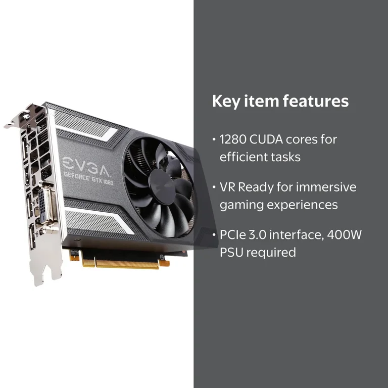 グラフィックボード・グラボ・ビデオカード EVGA Geforce GTX1060 6GB NEW EVGA GeForce GTX 1060 6GB GAMING 06G-P4-6161-KR Graphics Video