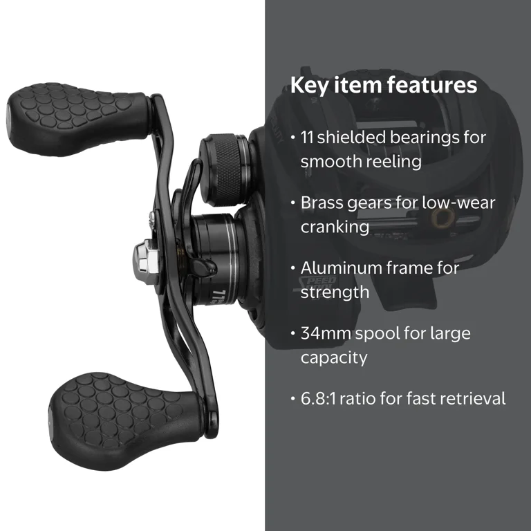 baitcast reels gear ratio Reaction Tackle Baitcasting Fishing Reel- StreamX Edition- 7.5:1 hand retrieve available. Gear Ratio What Are Round
