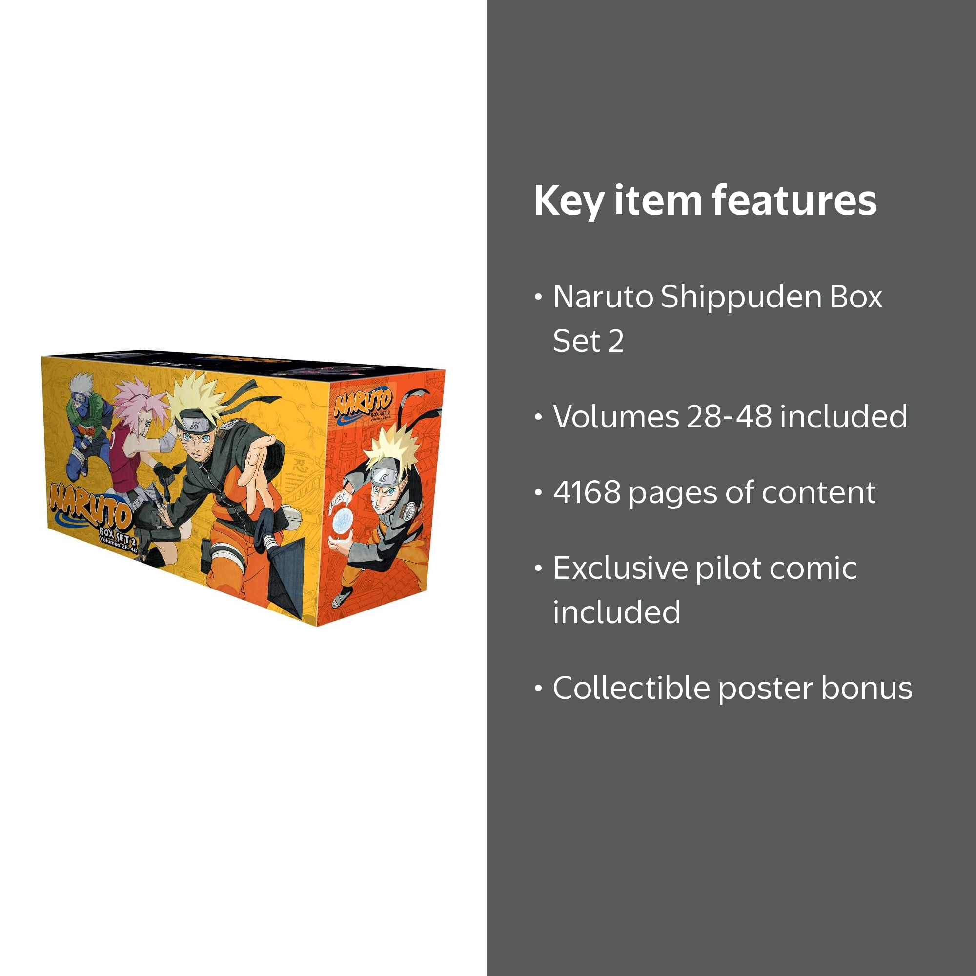 Naruto Box Set 2: Volumes 28-48 with Premium (MANGA GRAPHIC Series