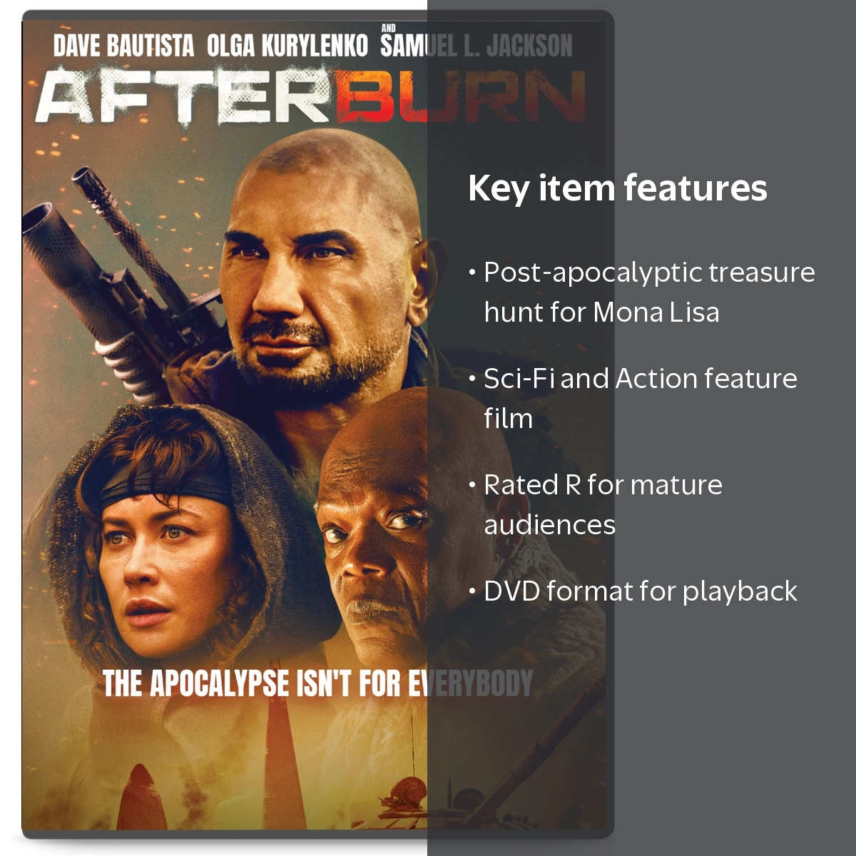 Afterburn DVD, Rated R Sci-Fi Action, Ketchup Entertainment