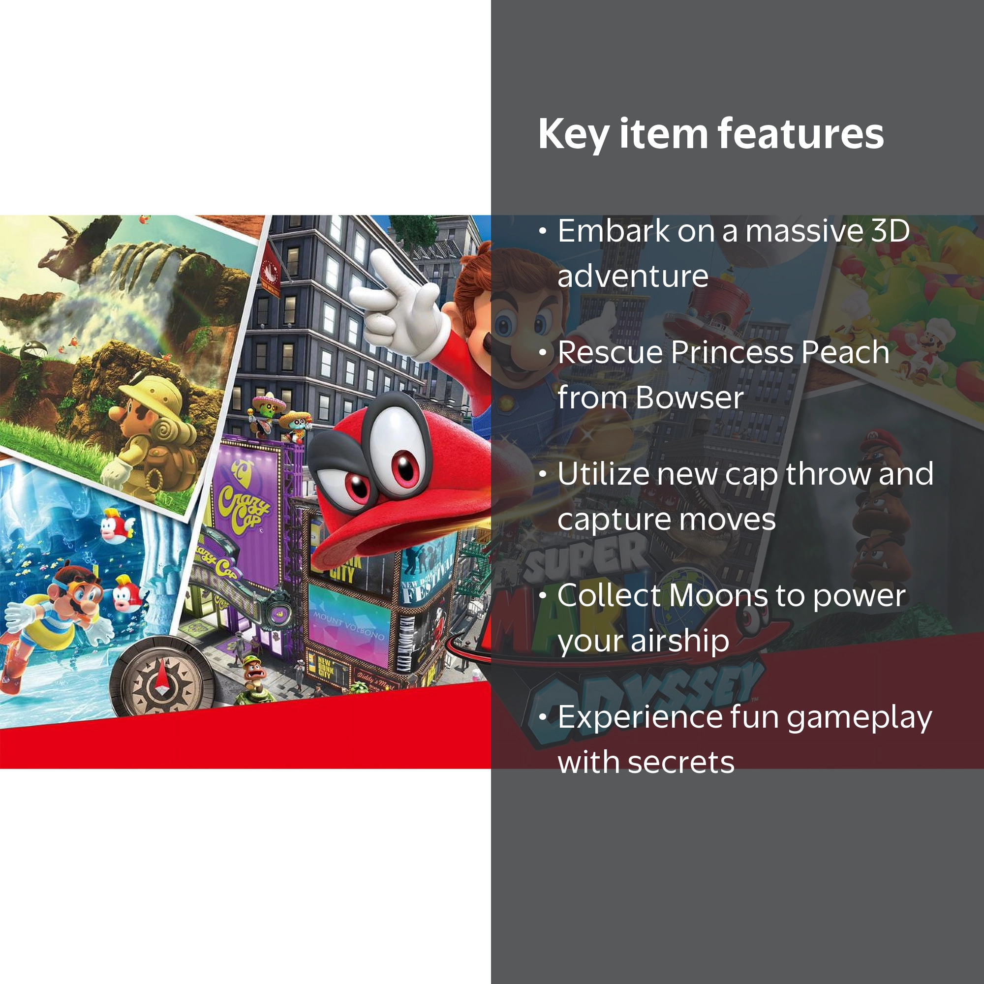 Super Mario: Odyssey - Nintendo Switch [Digital] - Walmart.com