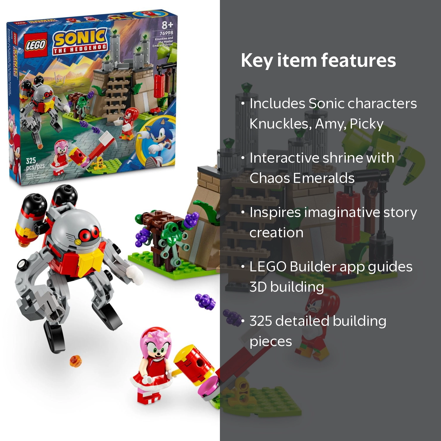 どんどん様　ブルーs LEGO Sonic the Hedgehog: Knuckles and Master Emerald Shrine, 76998