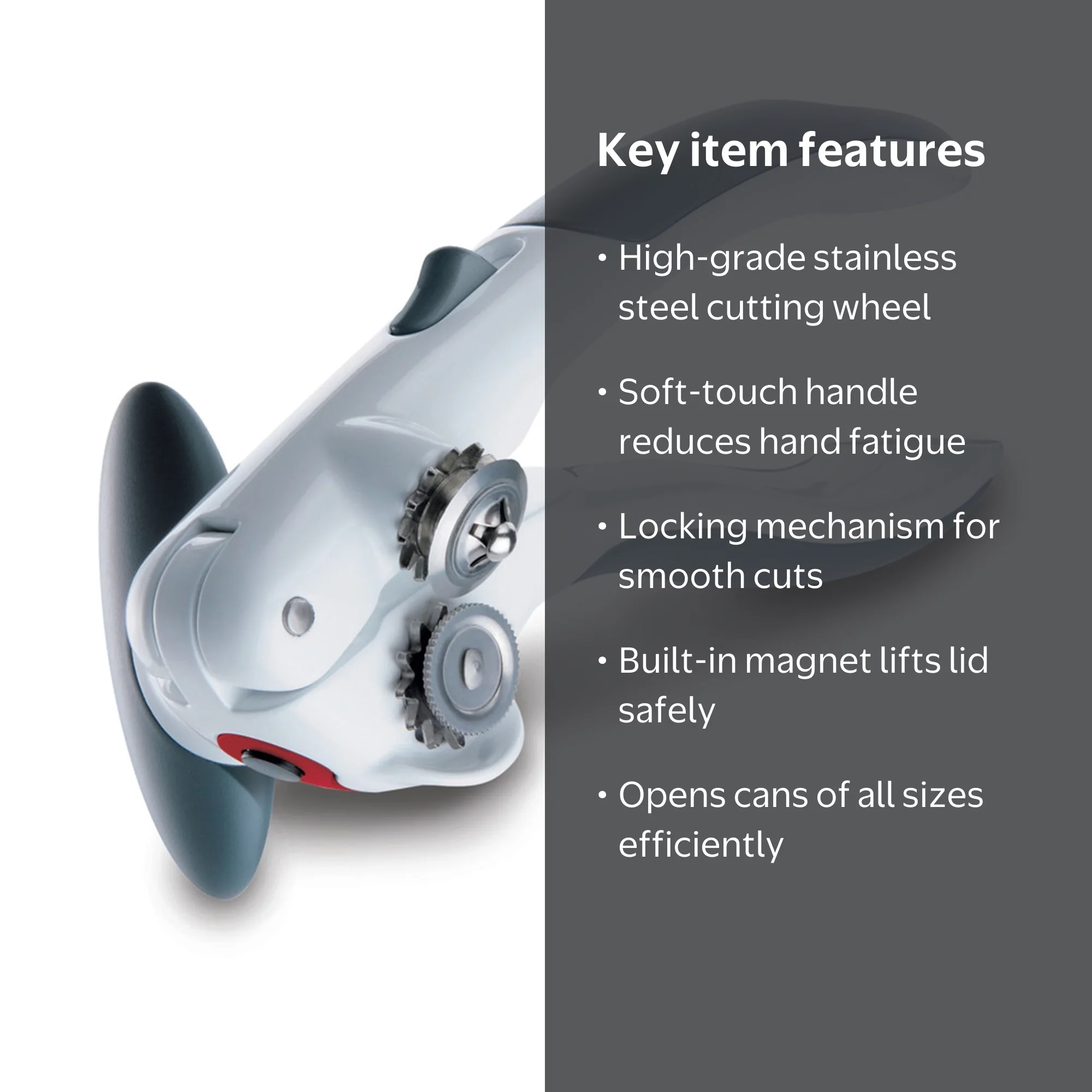 Zyliss Hand Commercial Kitchen Appliance - Lock N' Lift Manual Can