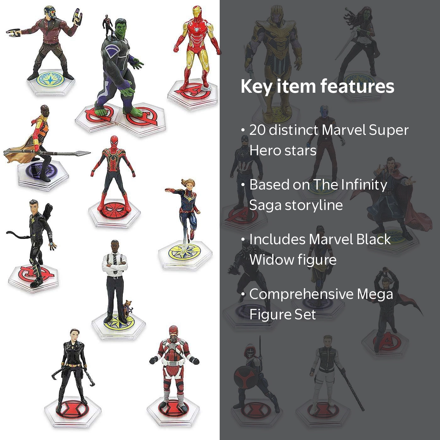Disney marvel　The Infinity Saga　フィギュアセット Marvel Black Widow The Infinity Saga Mega Figure Set - Walmart.com