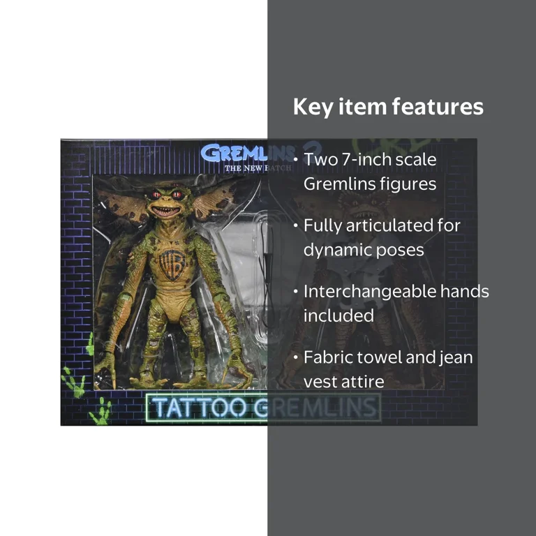 NECA, Gremlins 2 Action Figure Set, Tattoo Gremlins 7