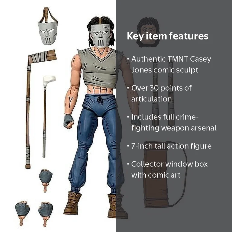 NECA Teenage Mutant Ninja Turtles Mirage Comics Casey Jones 7