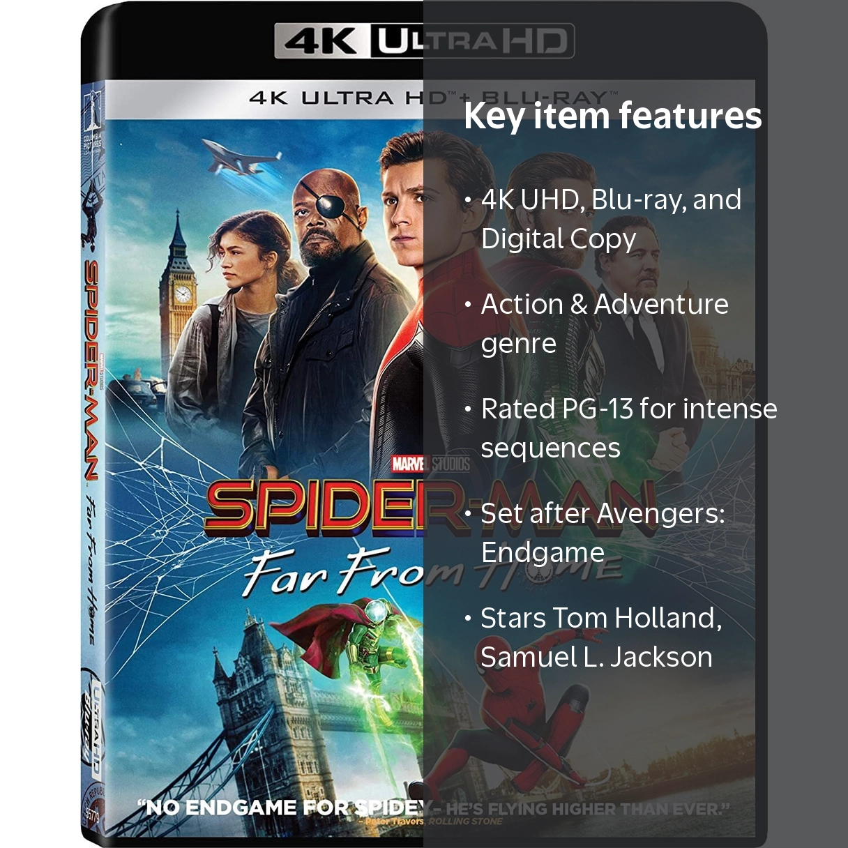 Sony Pictures Spider-Man: Far From Home 4K UHD + Blu Ray + Digital