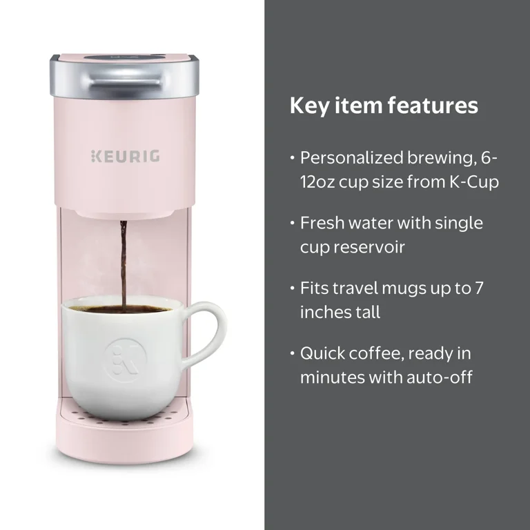 Keurig, Single Serve Coffee Maker, Dusty Rose, 6-12oz Brew Size