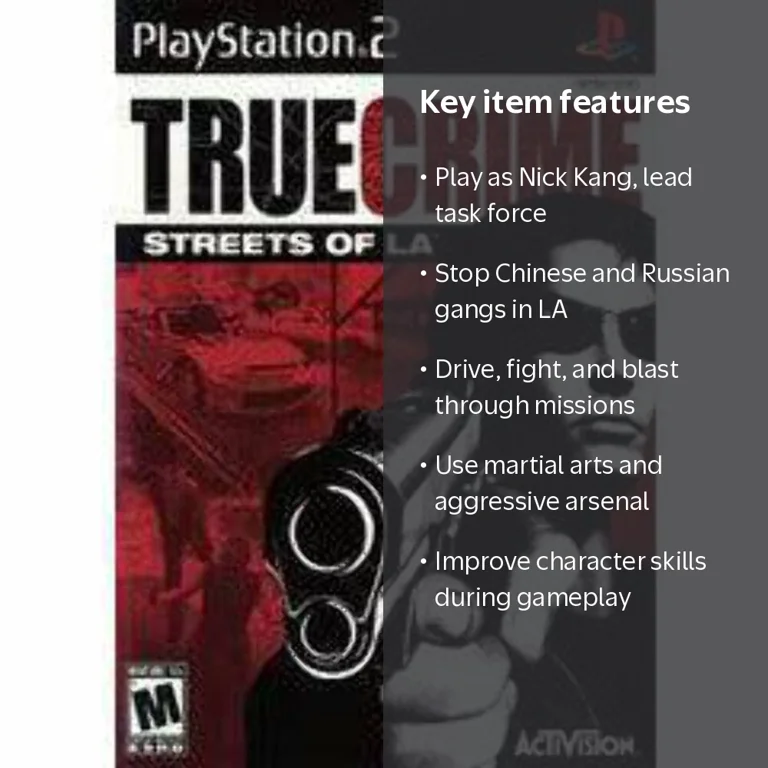 Activision, True Crime: Streets of LA - PS2, N/A, Action Game