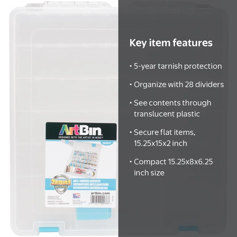 ArtBin Tarnish Inhibitor Super Satchel 15x15 inches Plastic Craft