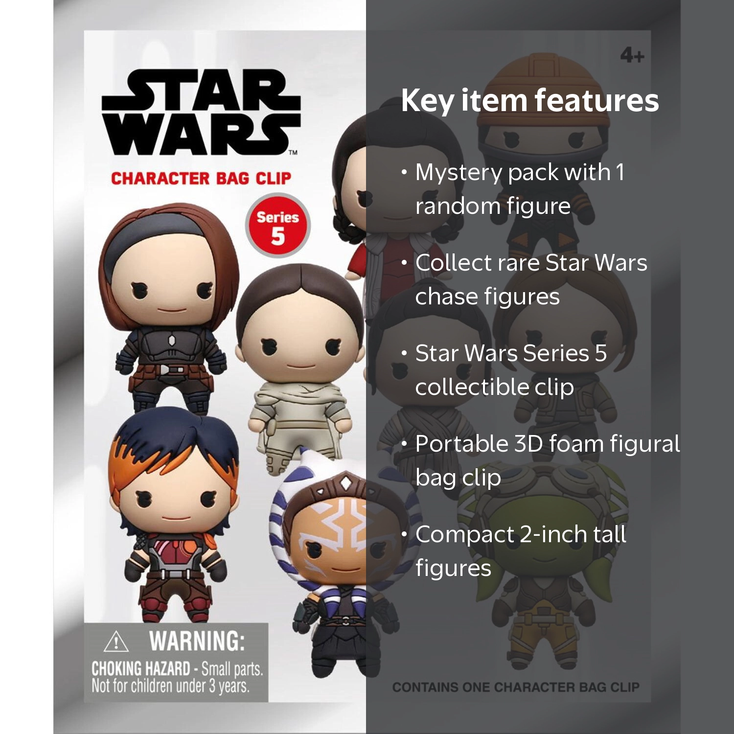 3D Figural Foam Bag Clip Star Wars Series 5 Mystery Pack