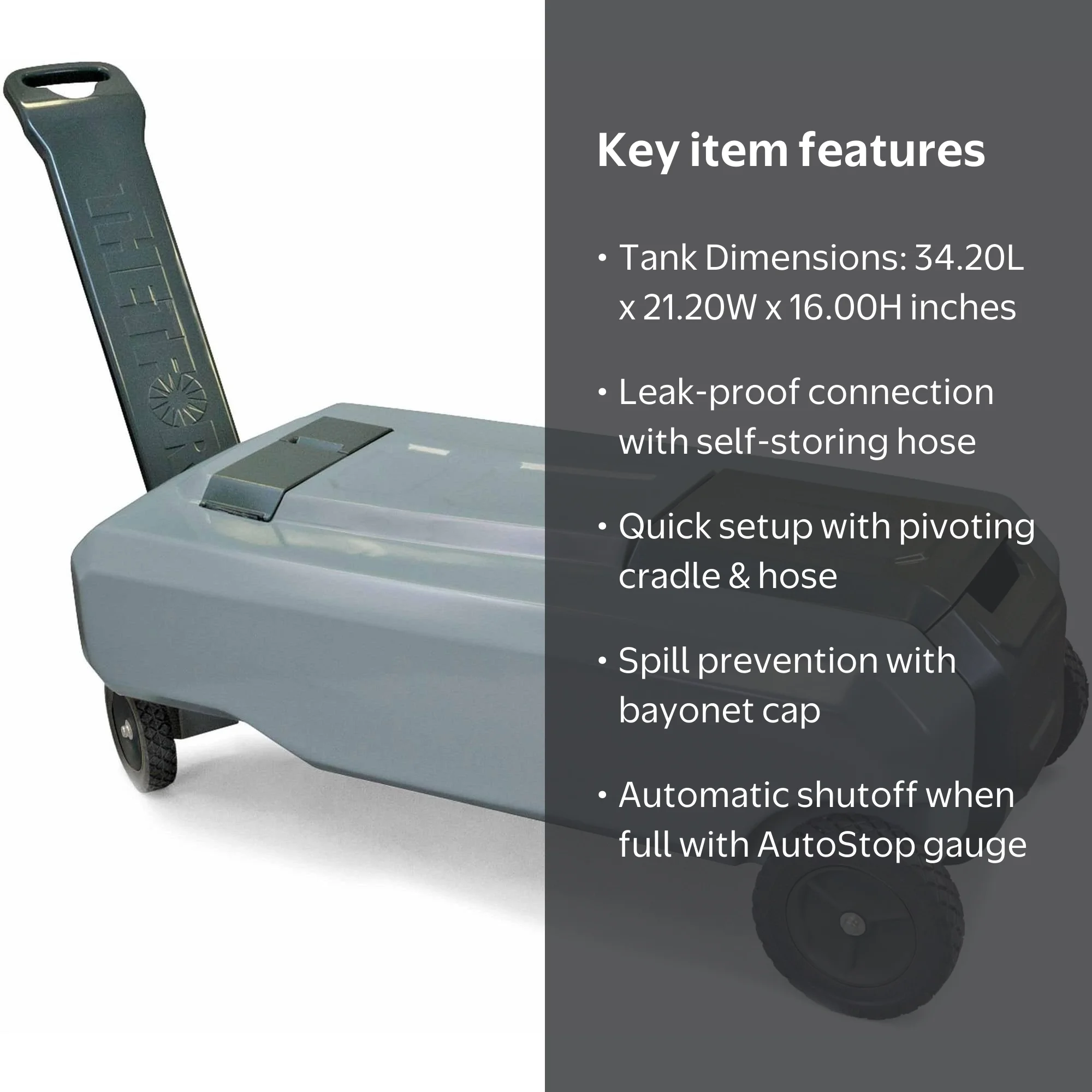 Smart Tote LX 4-Wheel Portable Waste Tank - Walmart.com