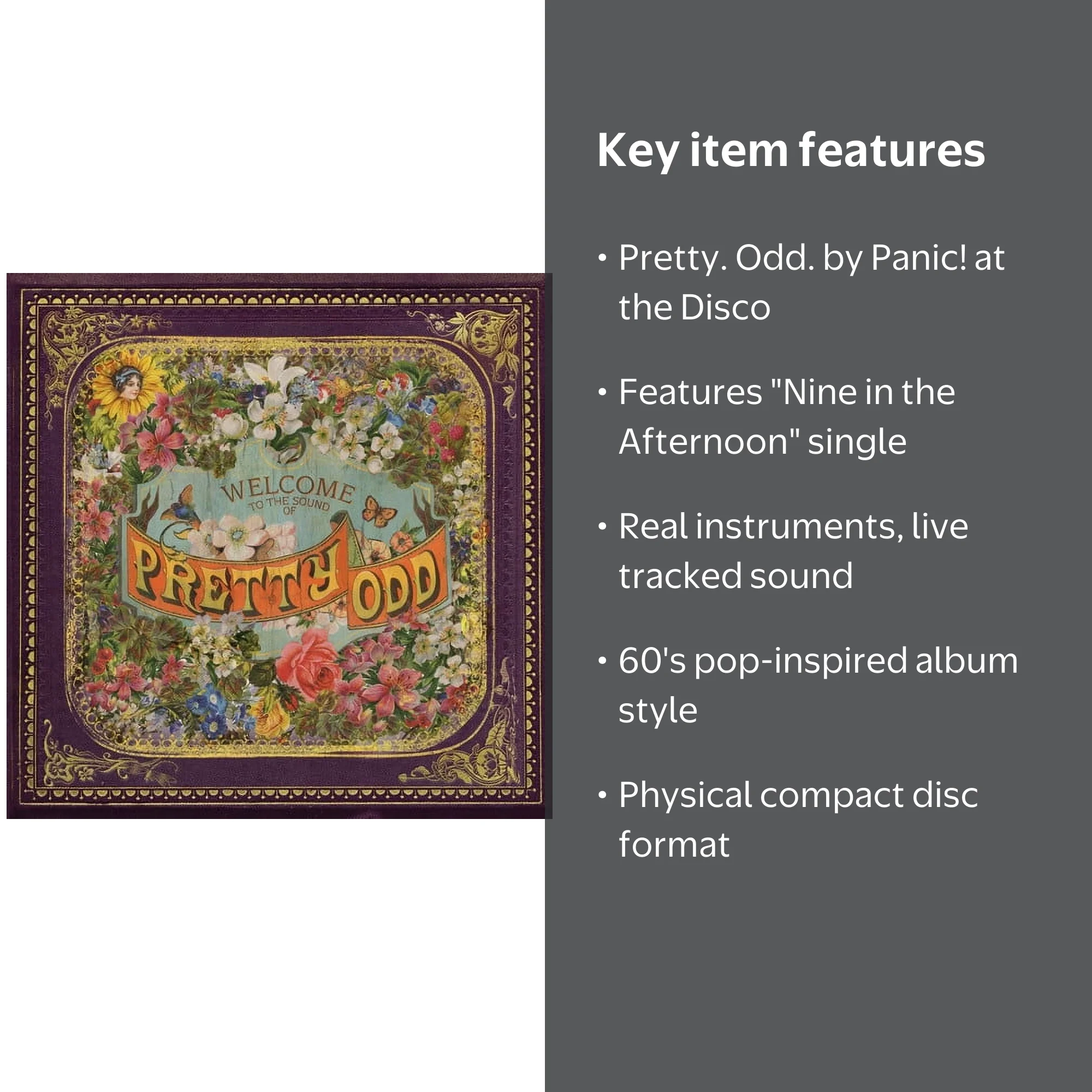 Panic! at the Disco - Pretty. Odd - Music & Performance - CD