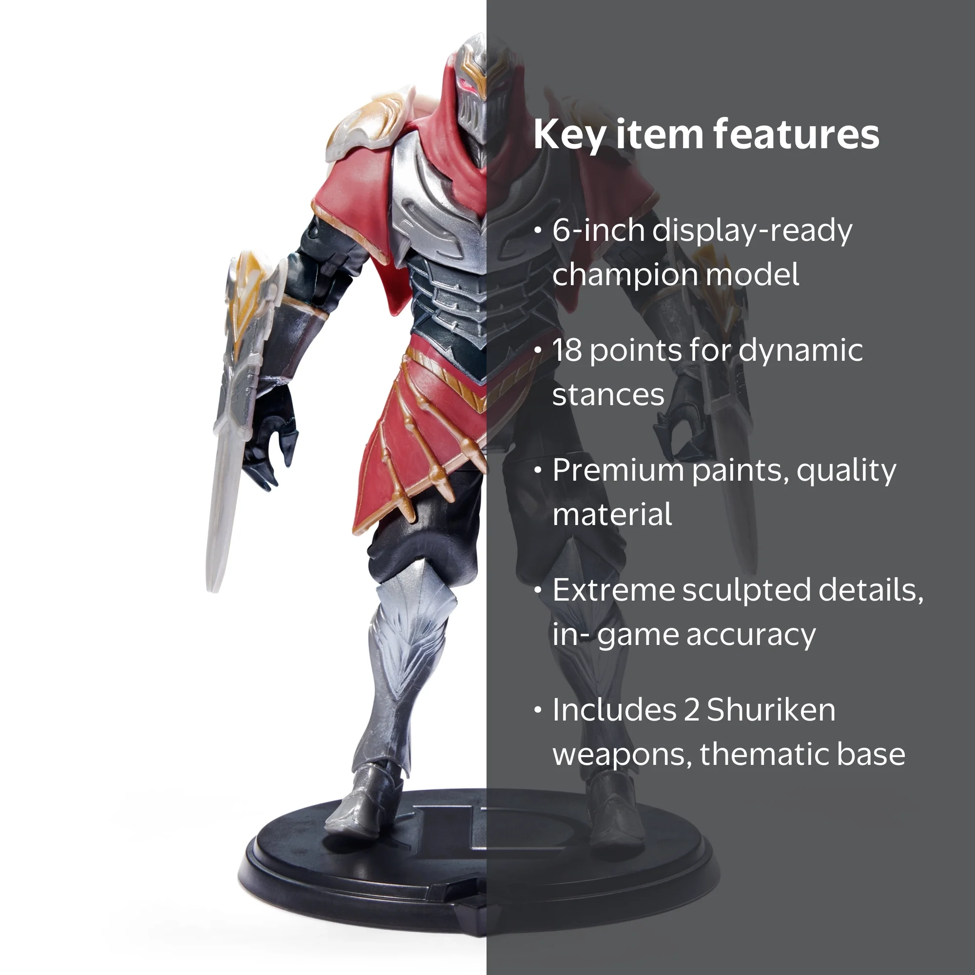 League of Legends, Action Figure, Zed 6-inch, Collectible