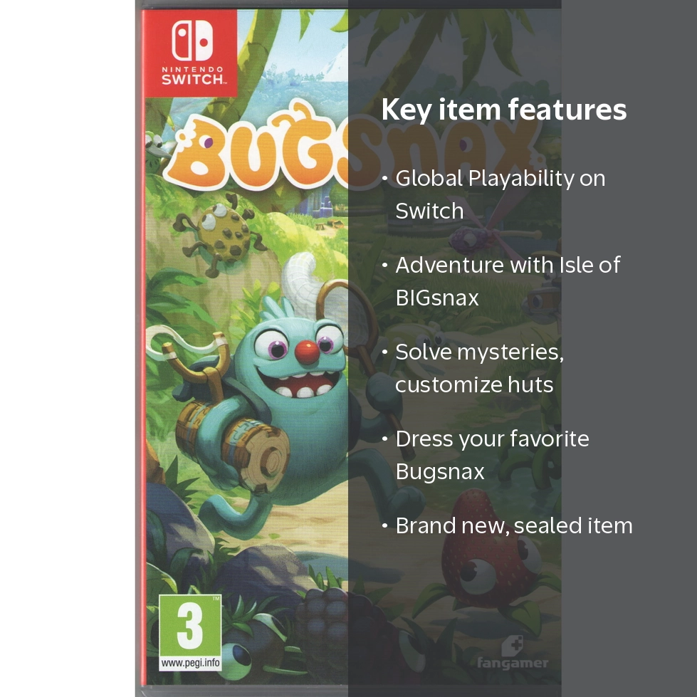 Fangamer Bugsnax for Nintendo Switch, Adventure Game with Isle of