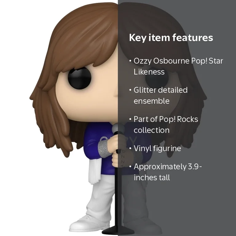 Funko Pop! Rocks Ozzy Osbourne #356 Vinyl Figure with Microphone