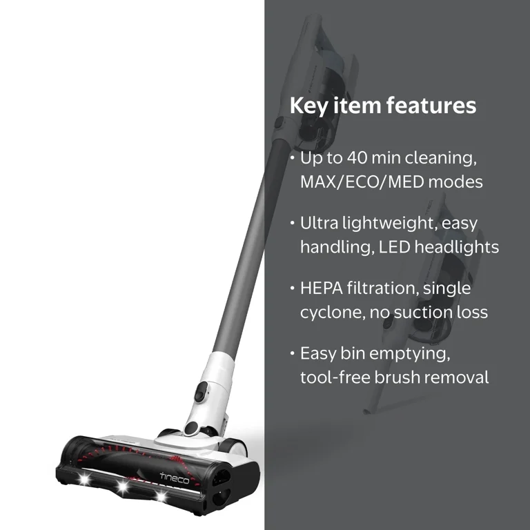 値下げ中！Tineco スティッククリーナー 本体 Tineco GO 205 Cordless Stick Vacuum, 40-Minute Run Time, 3 Modes