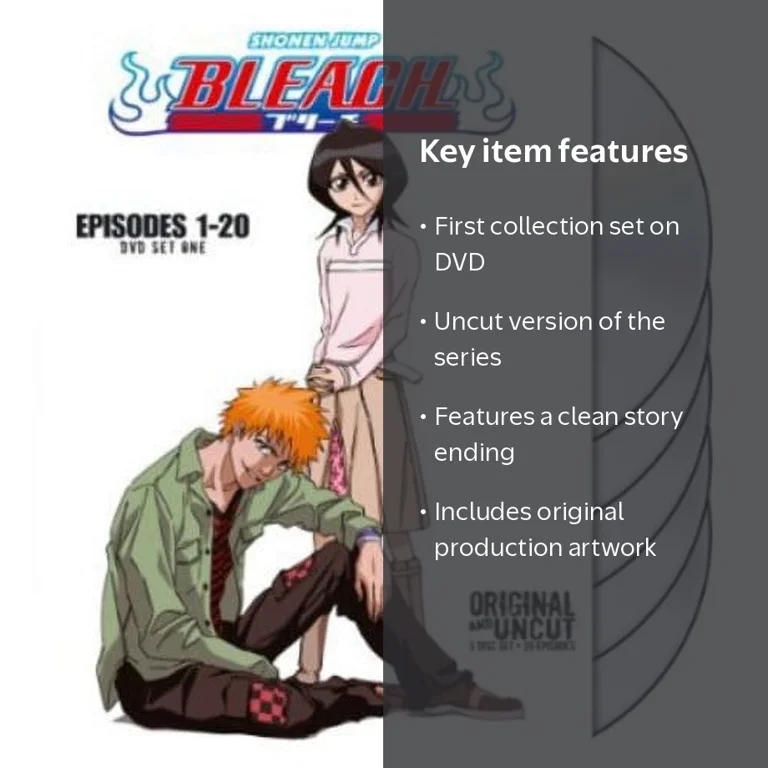 Warner Bros, DVD, Bleach Uncut Box Set 1 with Clean Ending Art