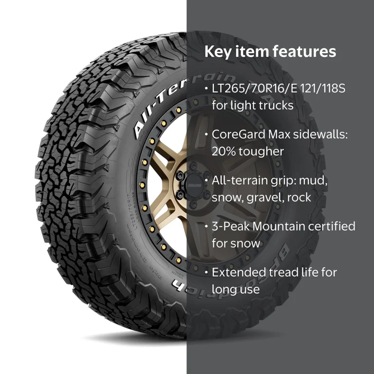 BFGoodrich All-Terrain T/A KO2 All-Season LT265/70R16/E 121/118S