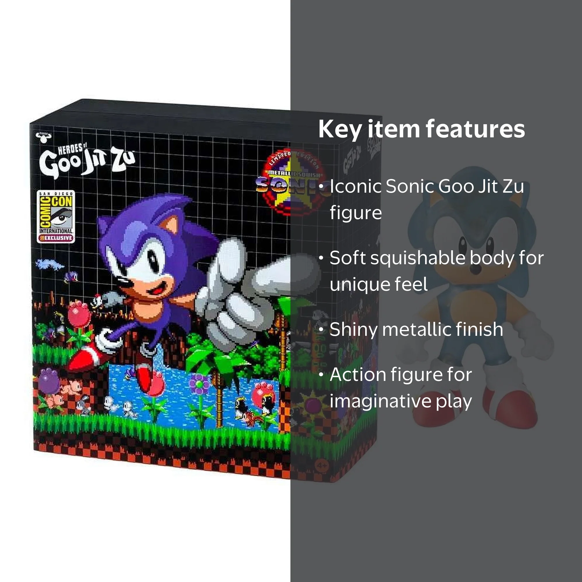 Heroes of Goo Jit Zu Sonic the Hedgehog Metallic Squish Action