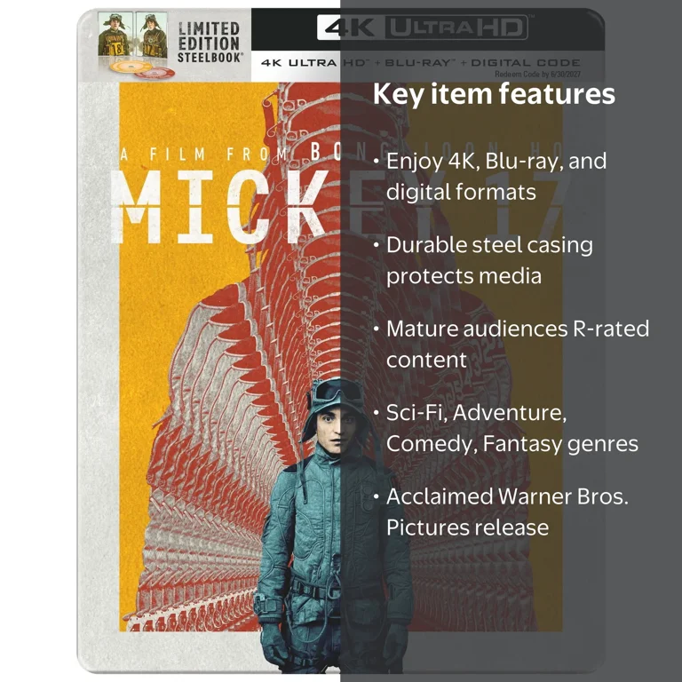 Mickey 17 (Steelbook) (4K Ultra HD + Blu-ray + Digital Copy