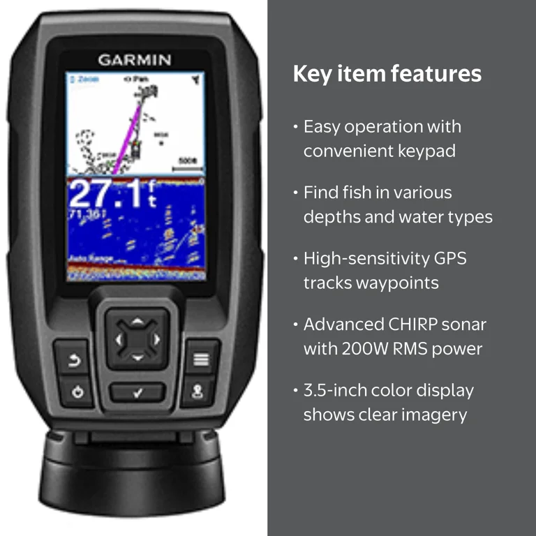 garmin striker fish finders 010-01870-00 Plus 4 with Dual-Beam transducer : Electronics The Garmin product also has a built Garmin STRIKER Vivid 7cv Fishfinder