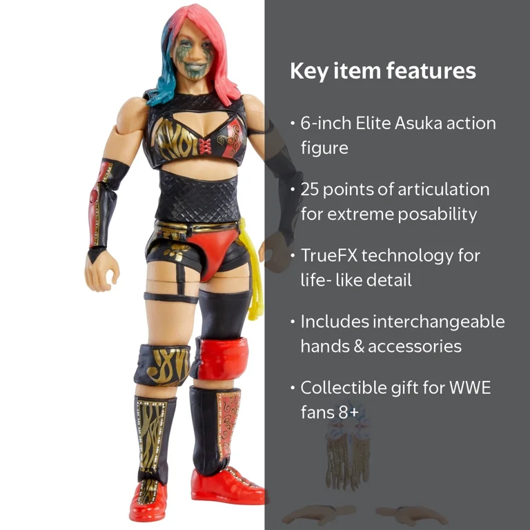 WWE, Action Figure, Asuka Elite Collection 6-in, Posable