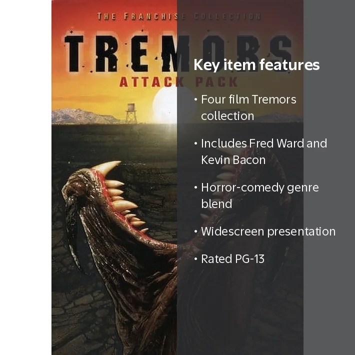 Tremors Attack Pack DVD, 2 Discs, Comedy Horror, PG-13, Widescreen