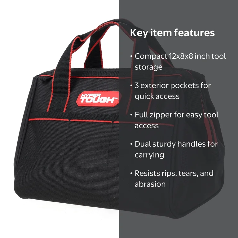 Hyper Tough 12 inch Tool Bag - Walmart.com