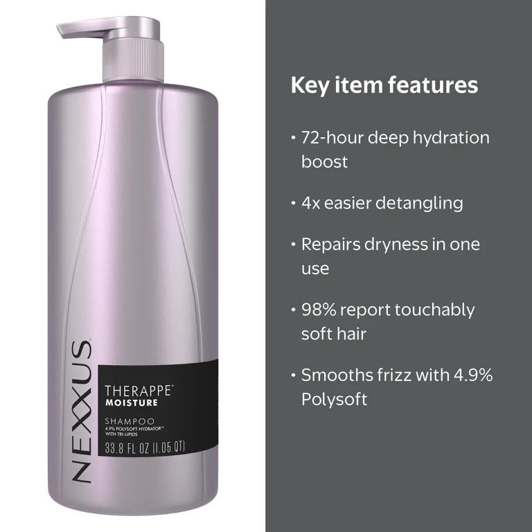 Nexxus, Therappe Shampoo, 33.8 Fl oz, for Dry Hair - Walmart.com