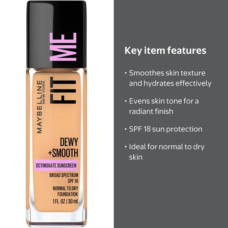 Maybelline, Foundation, Dewy and Smooth Liquid SPF 18 230 Natural