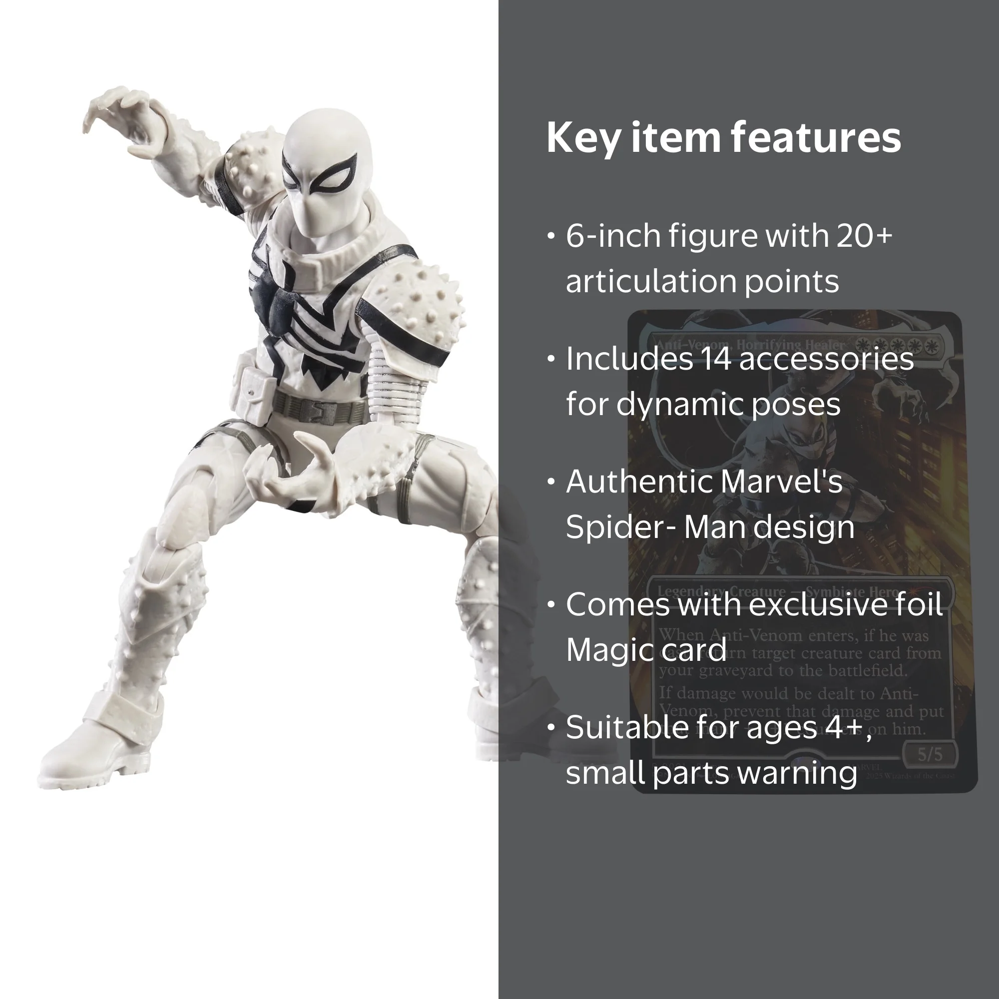 Marvel Legends Series Magic: The Gathering Agent Anti-Venom, 6