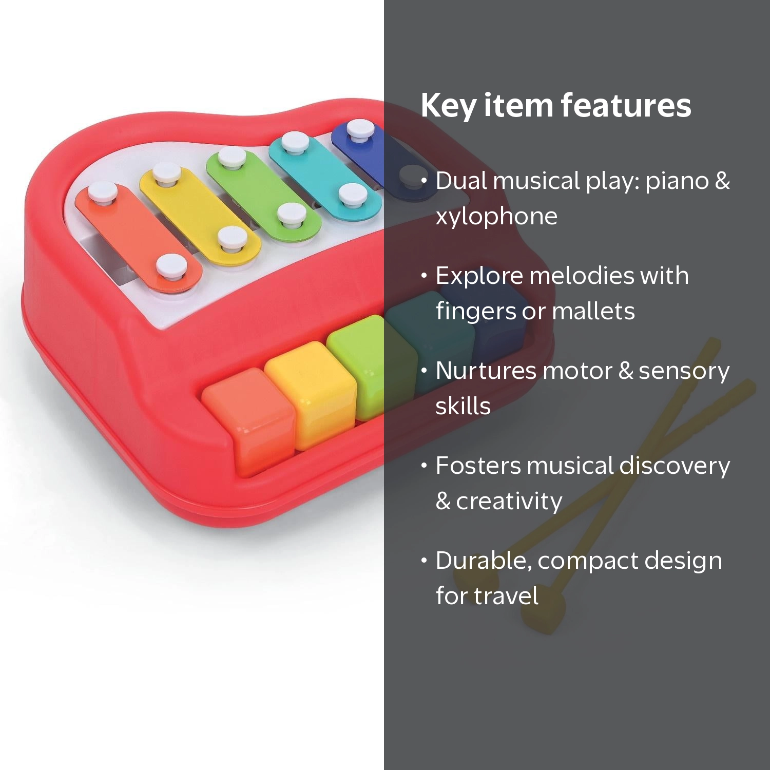 Kidoozie Happy Keys Music Maker - Musical Fun for 12 Months +