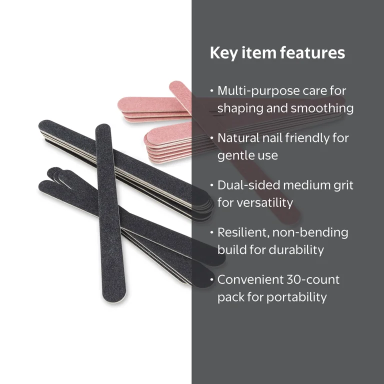 Japonesque Nail Files, 30 Pack - Walmart.com