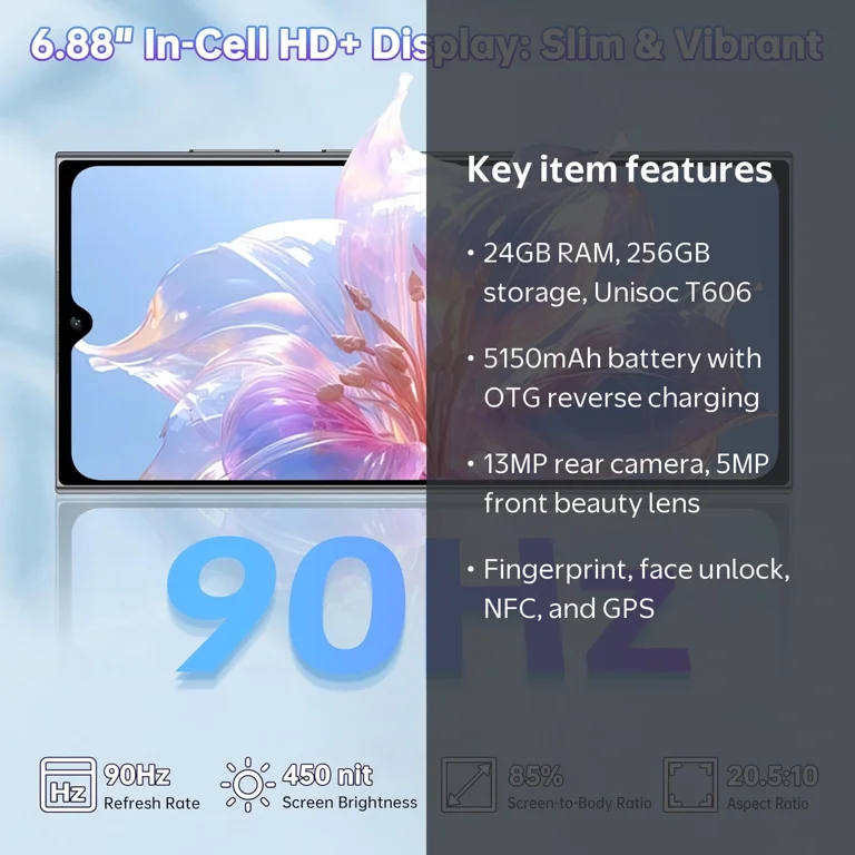 OUKITEL C61 Pro Smartphone, 6.88