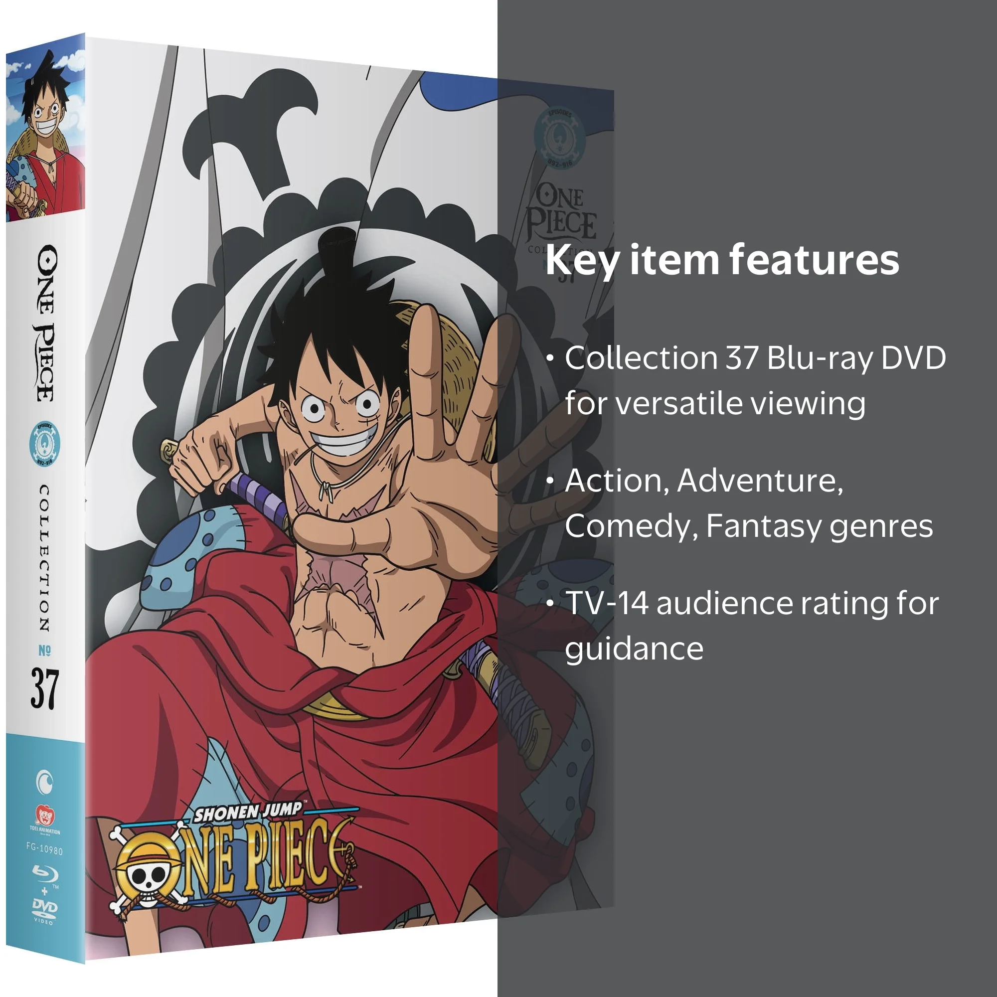 One Piece: Collection 37 (Bluray + DVD) - Walmart.com