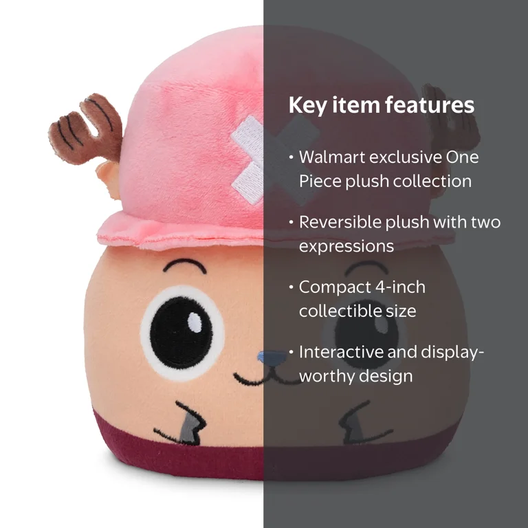 TeeTurtle x One Piece Chopper Reversible Plushies Walmart